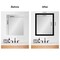 Amanti Art Mirror Makeover Bathroom Mirror Frame Border Kit - Fully Assembled Peel and Stick Frame - Mirror NOT Included - Brushed Black or Nickel Trim